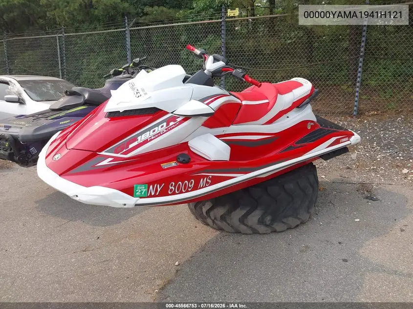 2021 Yamaha Gp1800 VIN: 00000YAMA1941H121 Lot: 45566753
