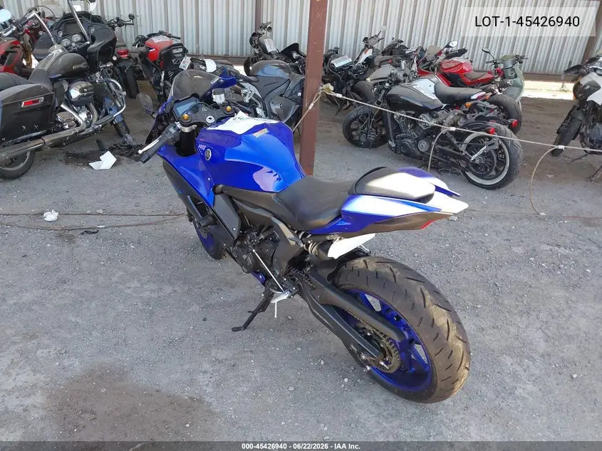 2022 Yamaha Yzfr7 VIN: JYARM38Y5NA000659 Lot: 45426940