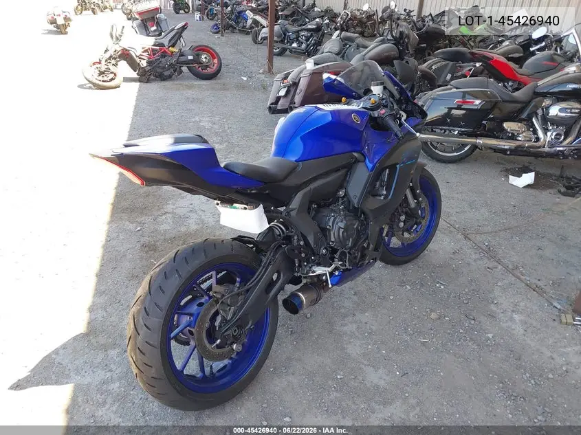 2022 Yamaha Yzfr7 VIN: JYARM38Y5NA000659 Lot: 45426940