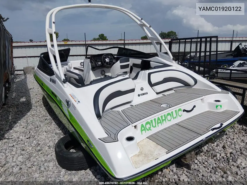 2022 Yamaha Ar195 VIN: YAMC0192G122 Lot: 45570782