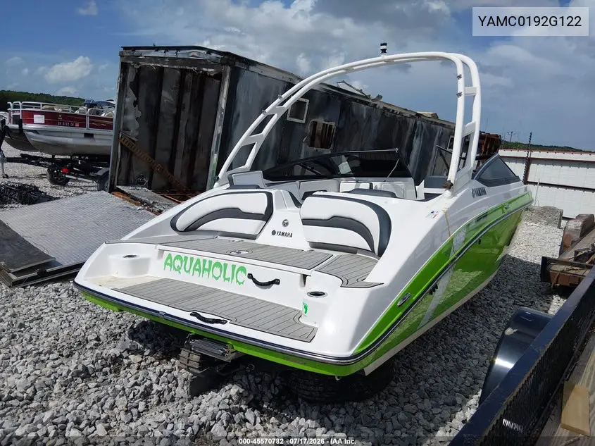 2022 Yamaha Ar195 VIN: YAMC0192G122 Lot: 45570782
