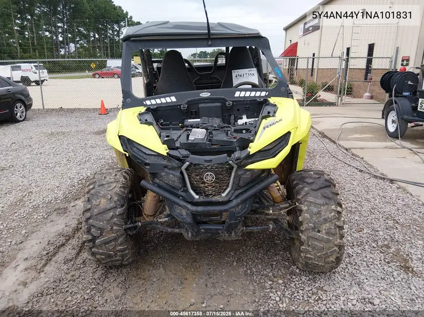 2022 Yamaha Yxe1000 VIN: 5Y4AN44Y1NA101831 Lot: 45617358