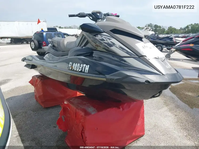 2022 Yamaha Gp1800 VIN: USYAMA0781F222 Lot: 45634047