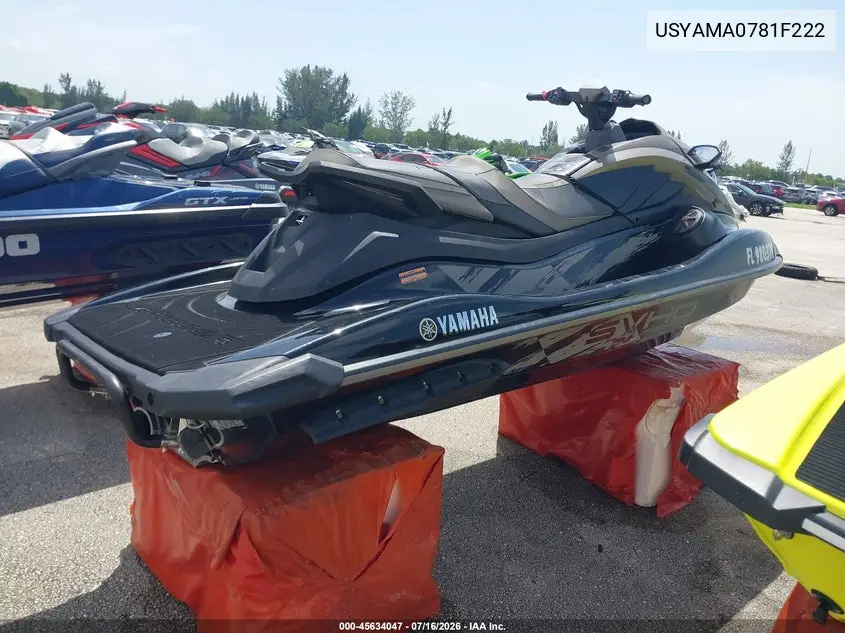 2022 Yamaha Gp1800 VIN: USYAMA0781F222 Lot: 45634047