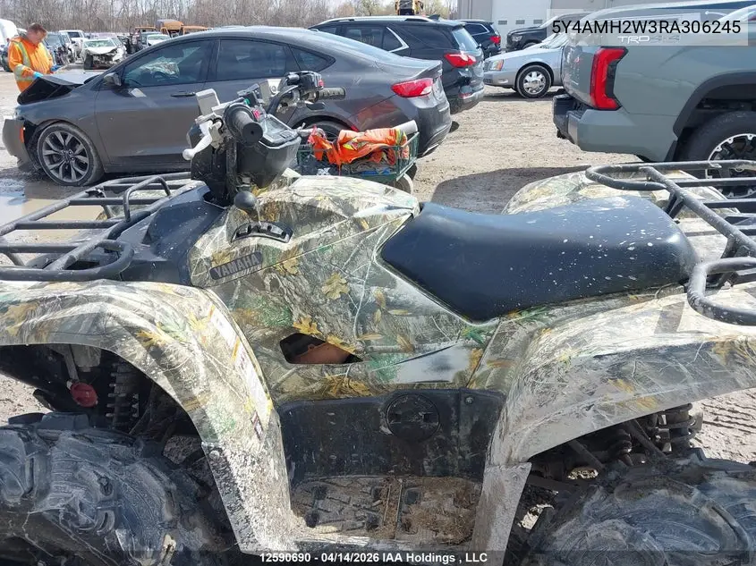 2024 Yamaha Yfm700 VIN: 5Y4AMH2W3RA306245 Lot: 12590690