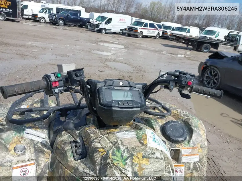 2024 Yamaha Yfm700 VIN: 5Y4AMH2W3RA306245 Lot: 12590690