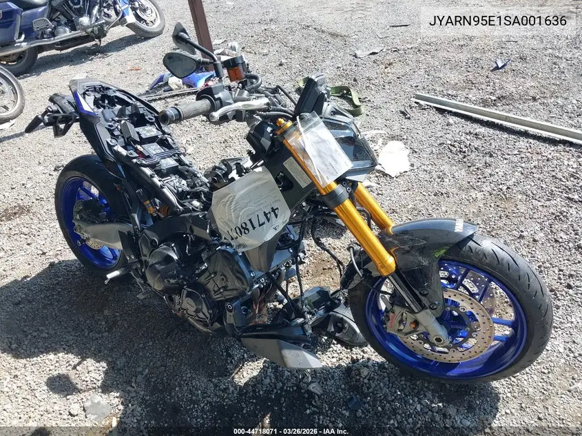 2025 Yamaha Mt09 Sp VIN: JYARN95E1SA001636 Lot: 44718071