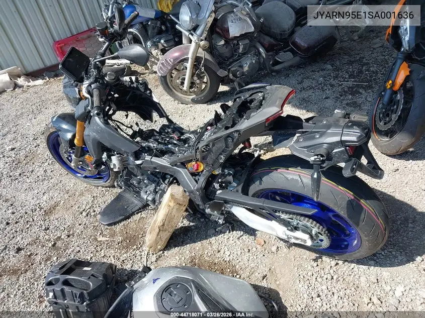 2025 Yamaha Mt09 Sp VIN: JYARN95E1SA001636 Lot: 44718071