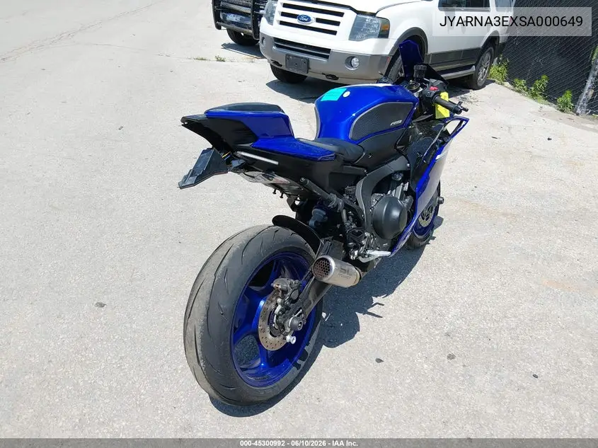 2025 Yamaha Yzf890 VIN: JYARNA3EXSA000649 Lot: 45300992