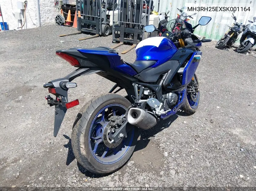 2025 Yamaha Yfz320 A VIN: MH3RH25EXSK001164 Lot: 45345559