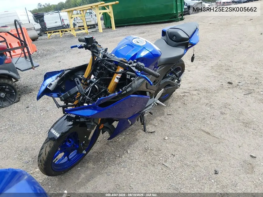 2025 Yamaha Yfz320 A VIN: MH3RH25E2SK005662 Lot: 45413439