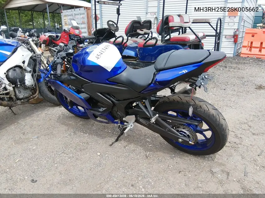 2025 Yamaha Yfz320 A VIN: MH3RH25E2SK005662 Lot: 45413439