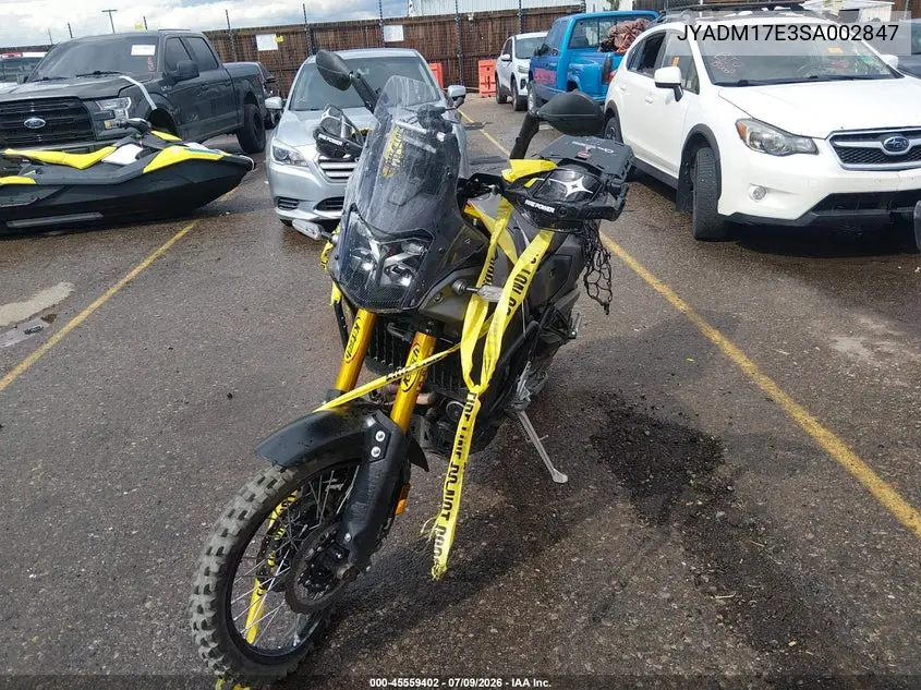 2025 Yamaha Xtz690 VIN: JYADM17E3SA002847 Lot: 45559402