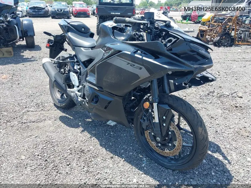 2025 Yamaha Yfz320 A VIN: MH3RH25E6SK003400 Lot: 45594294