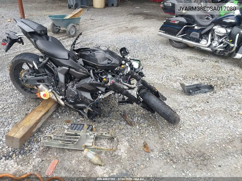 2025 Yamaha Yzf R7 VIN: JYARM38E0SA017080 Lot: 45627263