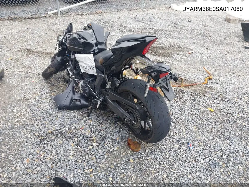 2025 Yamaha Yzf R7 VIN: JYARM38E0SA017080 Lot: 45627263