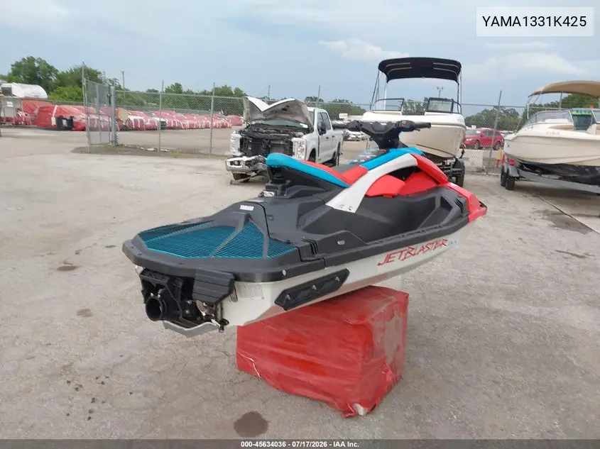 2025 Yamaha Jet Blaster VIN: YAMA1331K425 Lot: 45634036