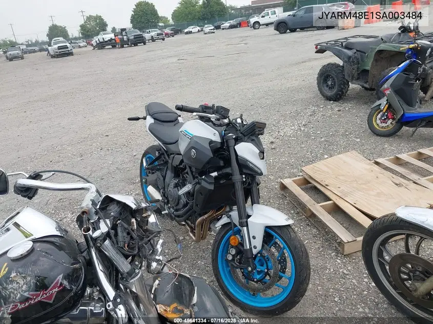 2025 Yamaha Mtn690 VIN: JYARM48E1SA003484 Lot: 45641334
