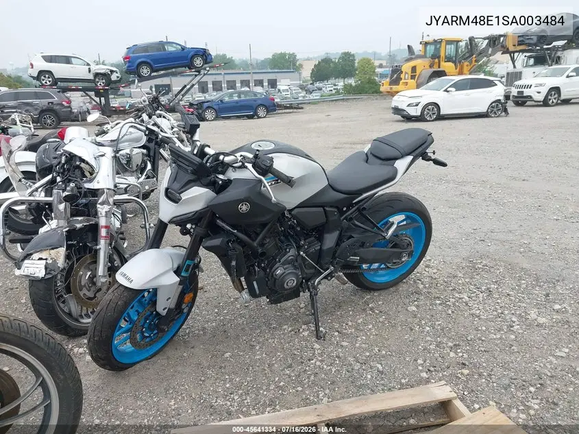 2025 Yamaha Mtn690 VIN: JYARM48E1SA003484 Lot: 45641334