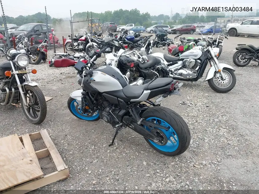 2025 Yamaha Mtn690 VIN: JYARM48E1SA003484 Lot: 45641334
