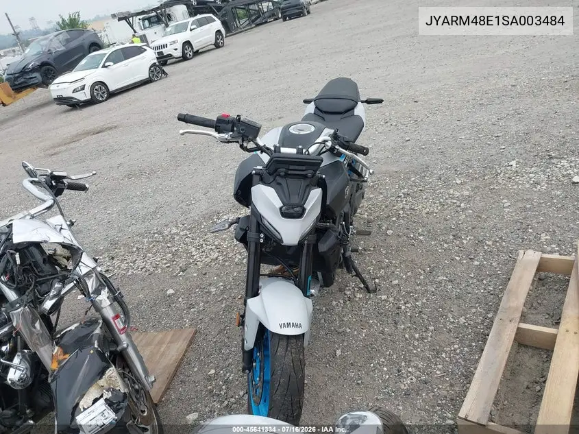 2025 Yamaha Mtn690 VIN: JYARM48E1SA003484 Lot: 45641334