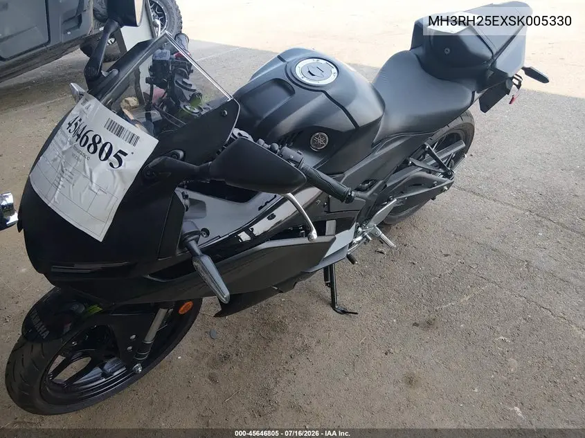 2025 Yamaha Yfz320 A VIN: MH3RH25EXSK005330 Lot: 45646805