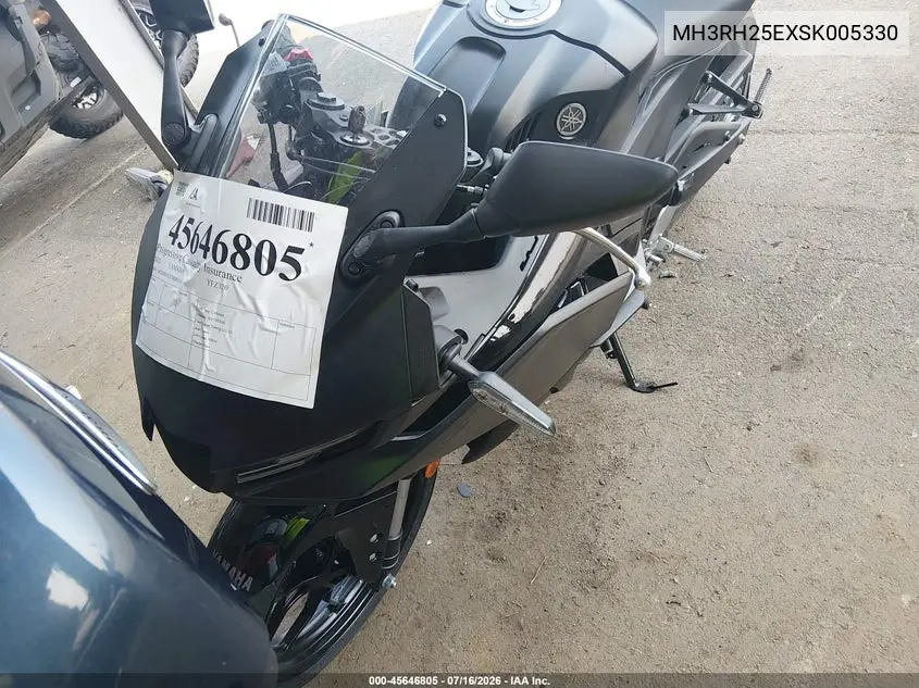 2025 Yamaha Yfz320 A VIN: MH3RH25EXSK005330 Lot: 45646805