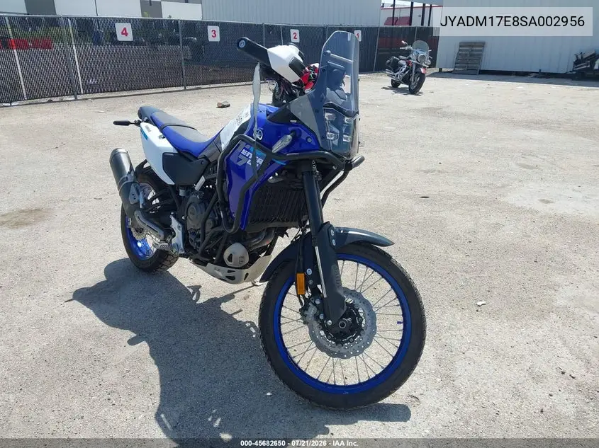 2025 Yamaha Xtz690 VIN: JYADM17E8SA002956 Lot: 45682650