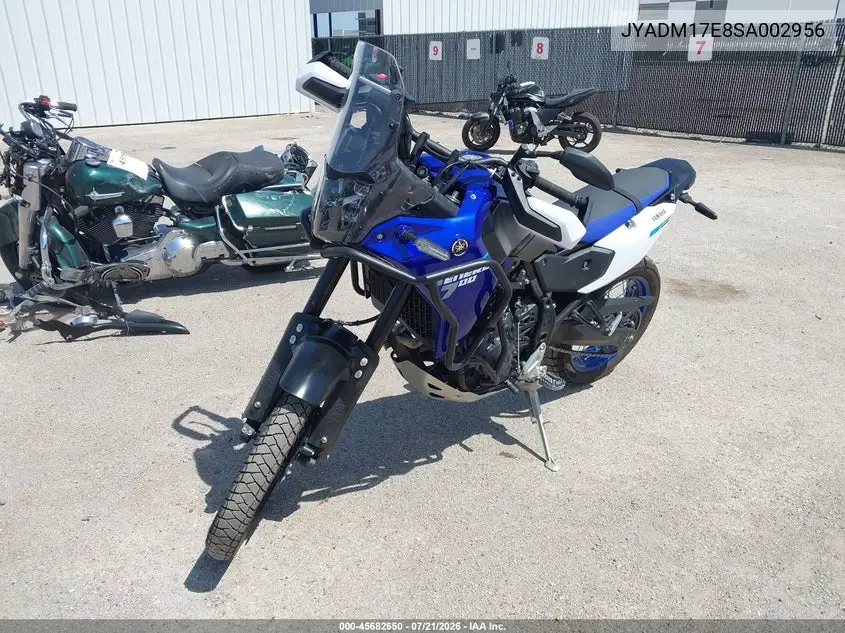 2025 Yamaha Xtz690 VIN: JYADM17E8SA002956 Lot: 45682650