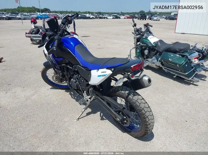 2025 Yamaha Xtz690 VIN: JYADM17E8SA002956 Lot: 45682650