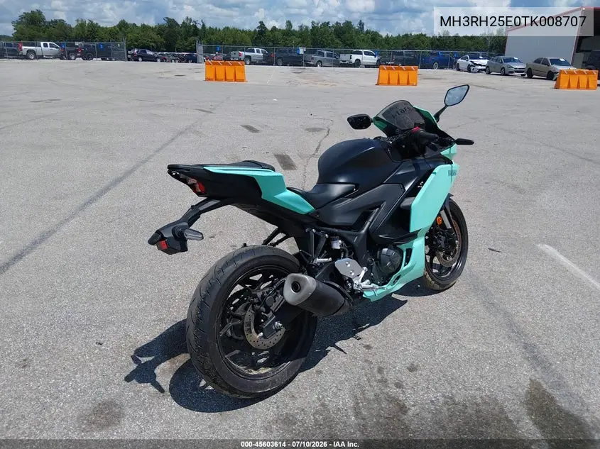 2026 Yamaha Yfz320 A VIN: MH3RH25E0TK008707 Lot: 45603614