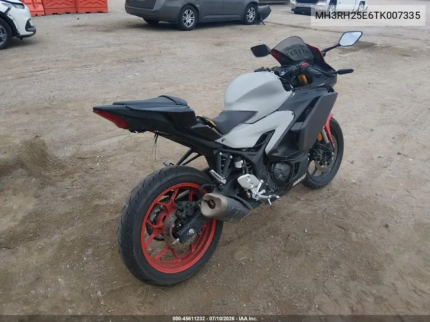 2026 Yamaha Yfz320 A VIN: MH3RH25E6TK007335 Lot: 45611232