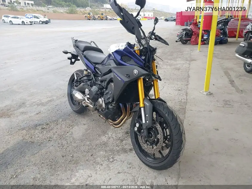 2017 Yamaha Fj09 C VIN: JYARN37Y6HA001239 Lot: 45100717