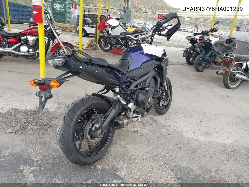 2017 Yamaha Fj09 C VIN: JYARN37Y6HA001239 Lot: 45100717