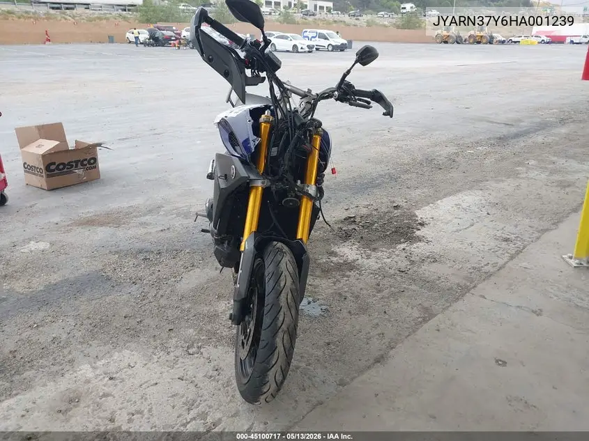 2017 Yamaha Fj09 C VIN: JYARN37Y6HA001239 Lot: 45100717