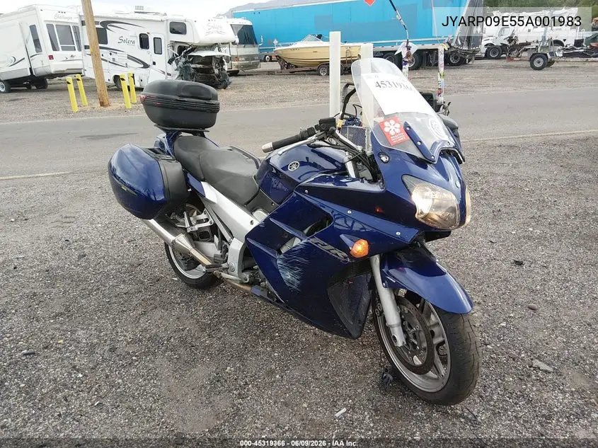 2005 Yamaha Fjr1300 A VIN: JYARP09E55A001983 Lot: 45319366