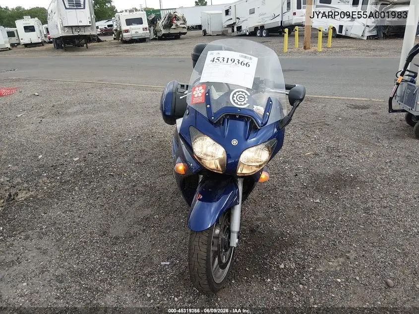 2005 Yamaha Fjr1300 A VIN: JYARP09E55A001983 Lot: 45319366