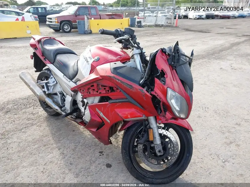 2014 Yamaha Fjr1300 Ac VIN: JYARP24Y2EA000304 Lot: 44832296