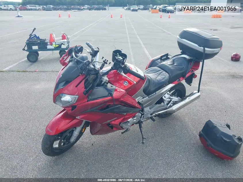 2014 Yamaha Fjr1300 A VIN: JYARP24E1EA001966 Lot: 45381696
