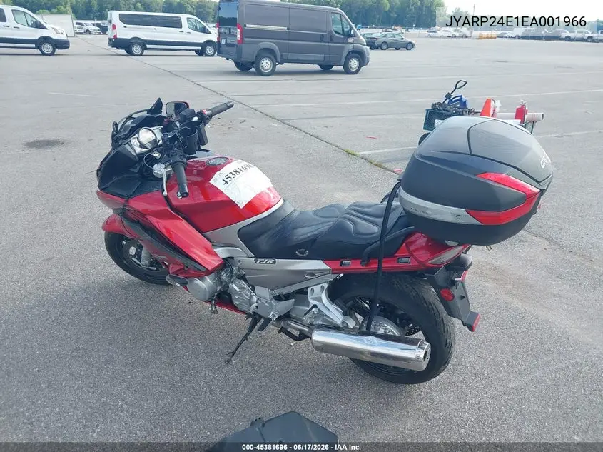 2014 Yamaha Fjr1300 A VIN: JYARP24E1EA001966 Lot: 45381696