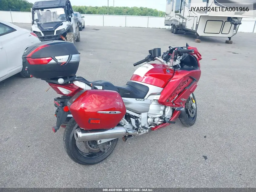 2014 Yamaha Fjr1300 A VIN: JYARP24E1EA001966 Lot: 45381696
