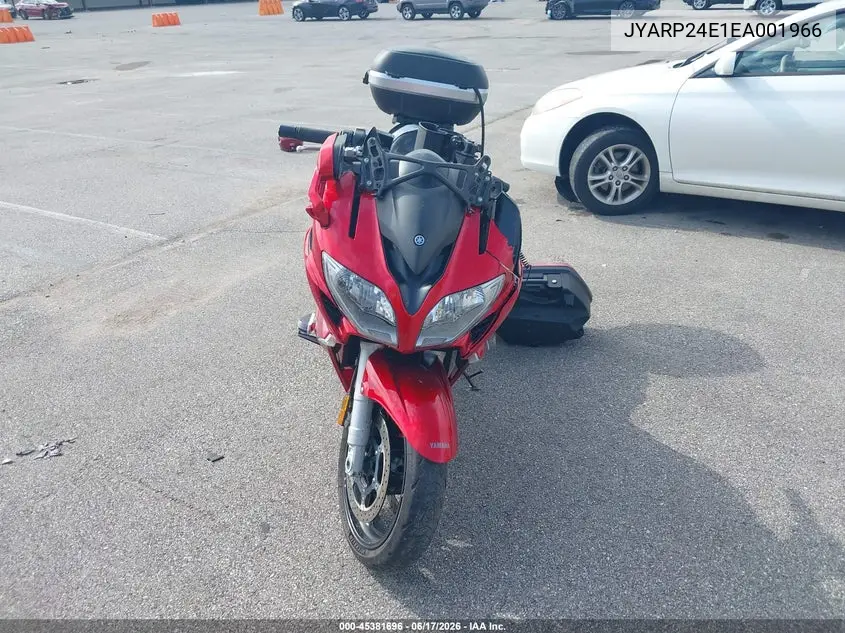 2014 Yamaha Fjr1300 A VIN: JYARP24E1EA001966 Lot: 45381696