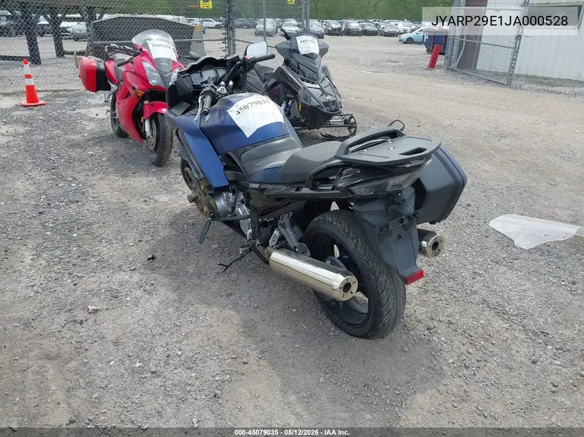2018 Yamaha Fjr1300 A VIN: JYARP29E1JA000528 Lot: 45079035