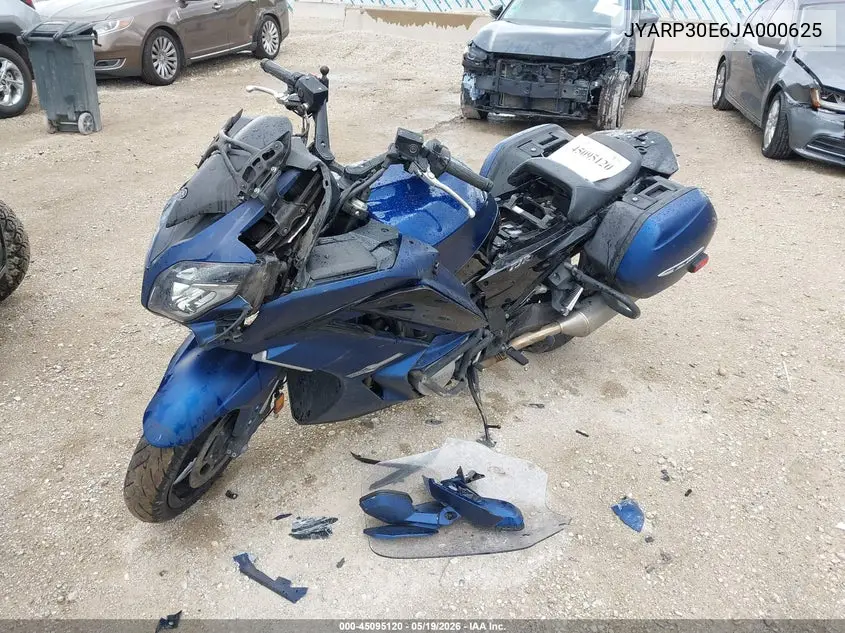 2018 Yamaha Fjr1300 Ae VIN: JYARP30E6JA000625 Lot: 45095120