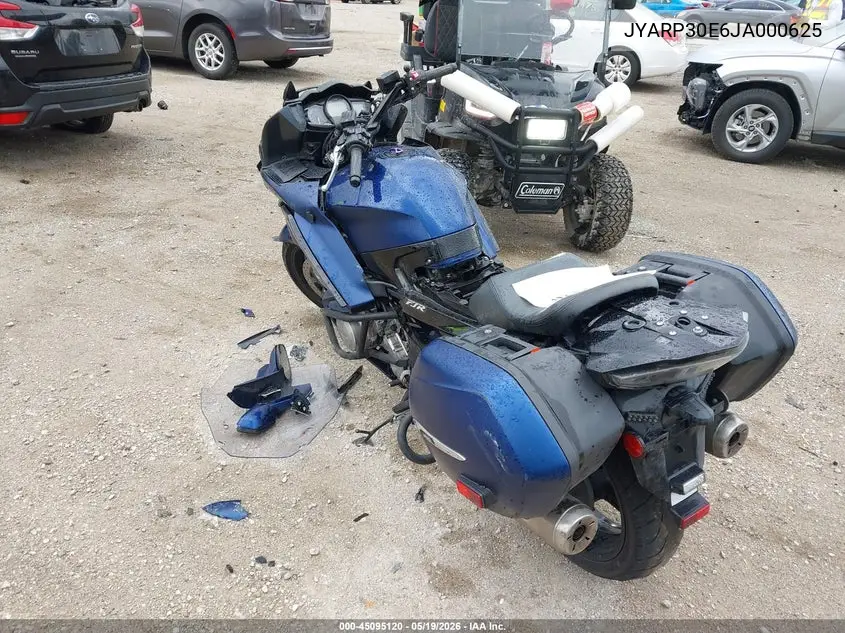 2018 Yamaha Fjr1300 Ae VIN: JYARP30E6JA000625 Lot: 45095120