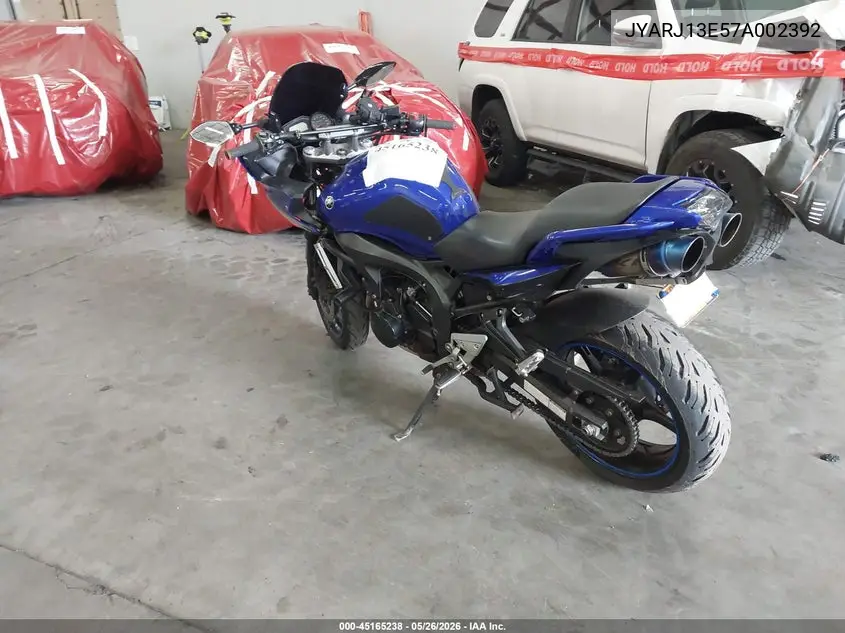 2007 Yamaha Fz6 Shg VIN: JYARJ13E57A002392 Lot: 45165238