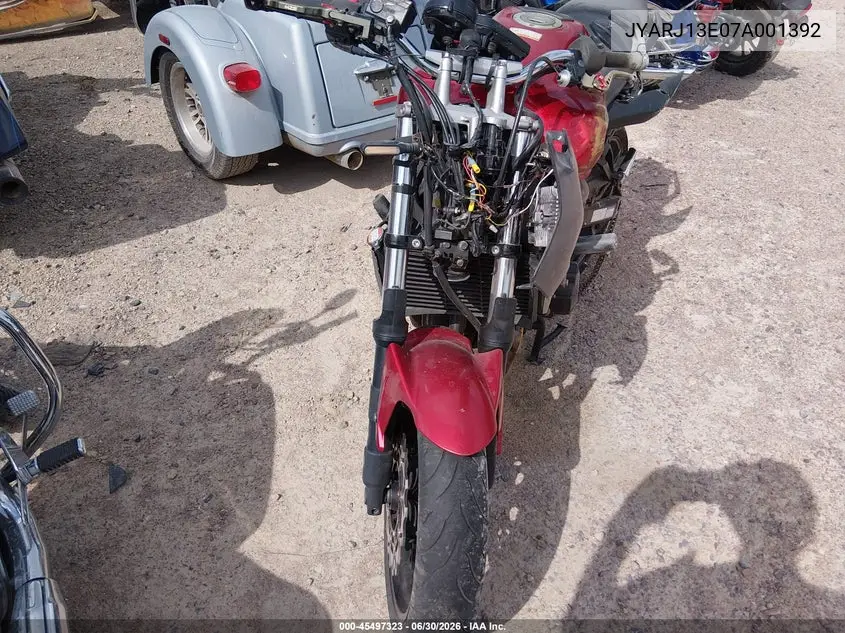 2007 Yamaha Fz6 Shg VIN: JYARJ13E07A001392 Lot: 45497323