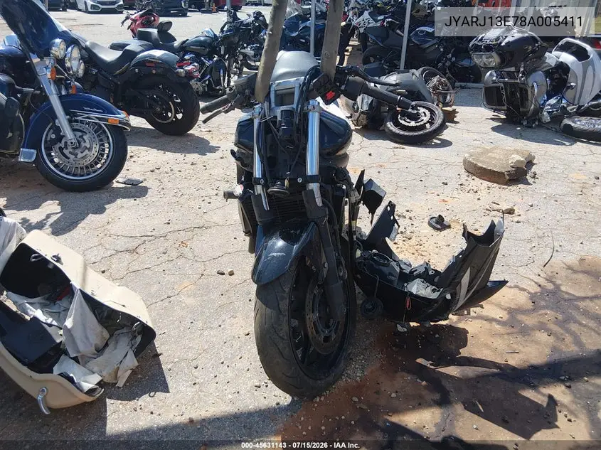 2008 Yamaha Fz6 Shg VIN: JYARJ13E78A005411 Lot: 45631143