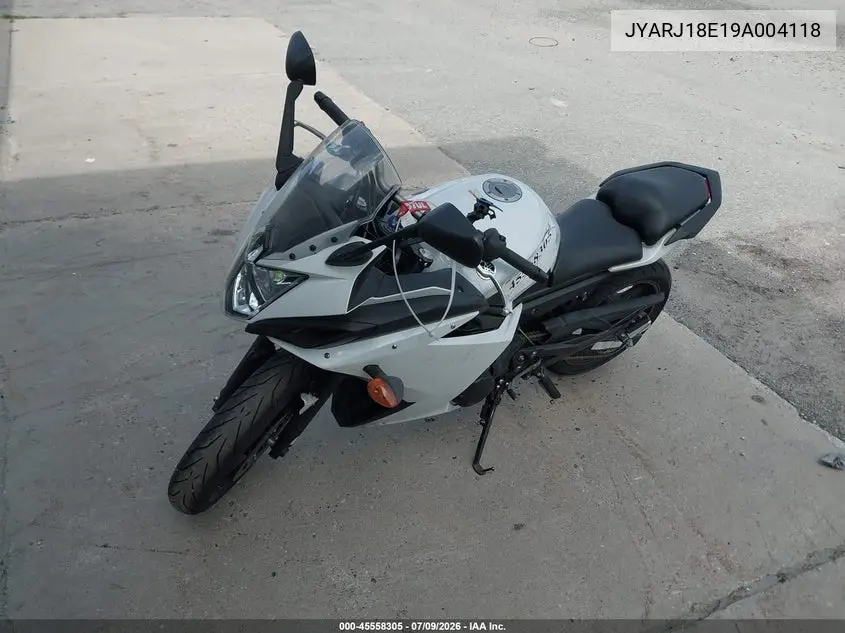 2009 Yamaha Fz6 R VIN: JYARJ18E19A004118 Lot: 45558305