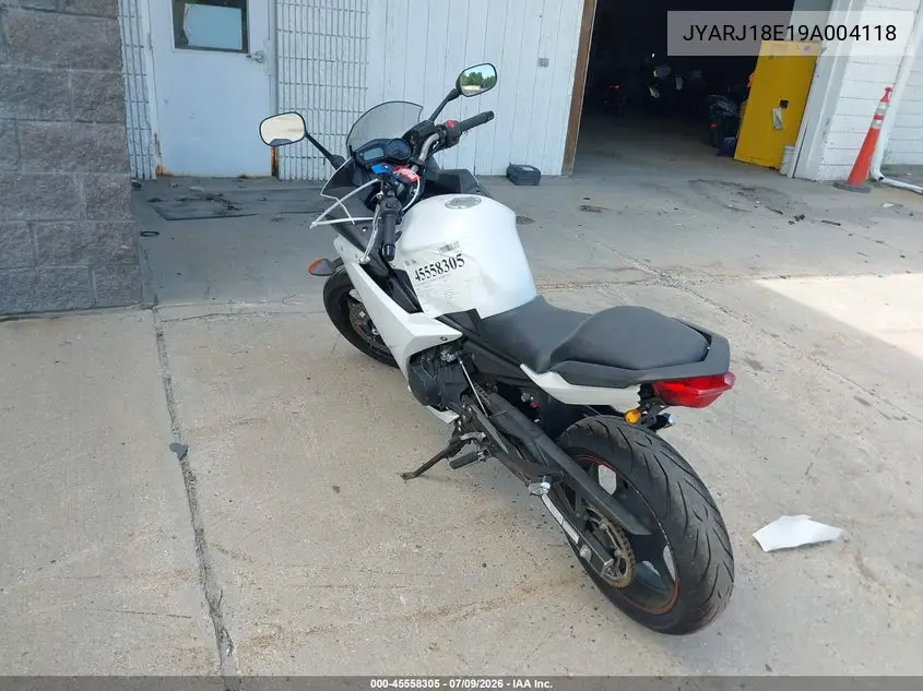 2009 Yamaha Fz6 R VIN: JYARJ18E19A004118 Lot: 45558305